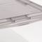 IRIS Clear Stackable Storage Boxes with Gray Lid